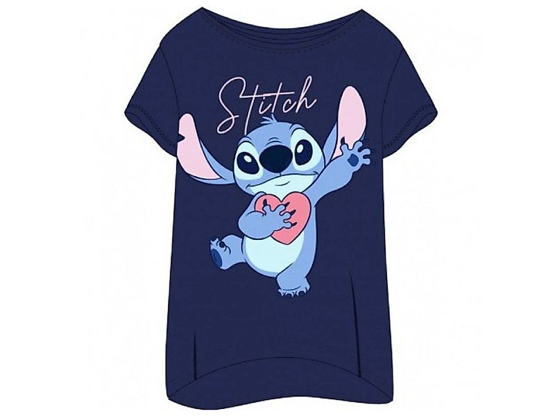 Stitch Nachthemd mit Herz dunkelblau und grau günstig online kaufen