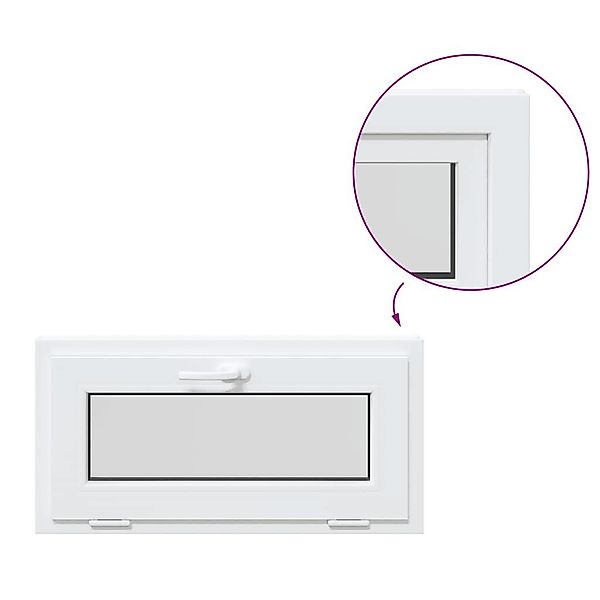 vidaXL Fenster Kellerfenster RISOR 80x40 cm günstig online kaufen