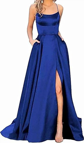 KIKI Abendkleid Langes Ballkleid für Damen-A-Linie-rückenfreies Abendkleid günstig online kaufen
