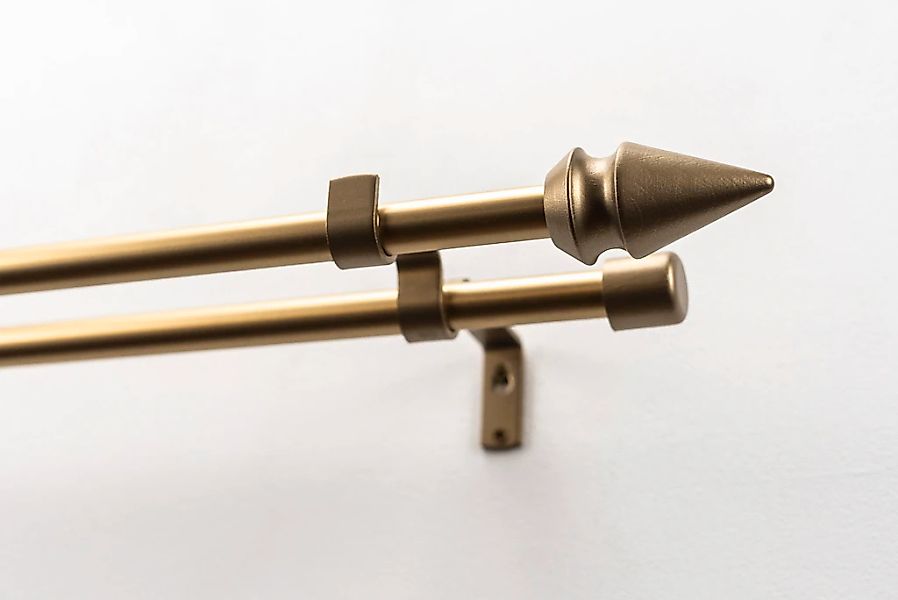 GARESA Gardinenstange "SPYRNA mit offenem Träger" Ø 16 mm 2 läufig-läufig W günstig online kaufen