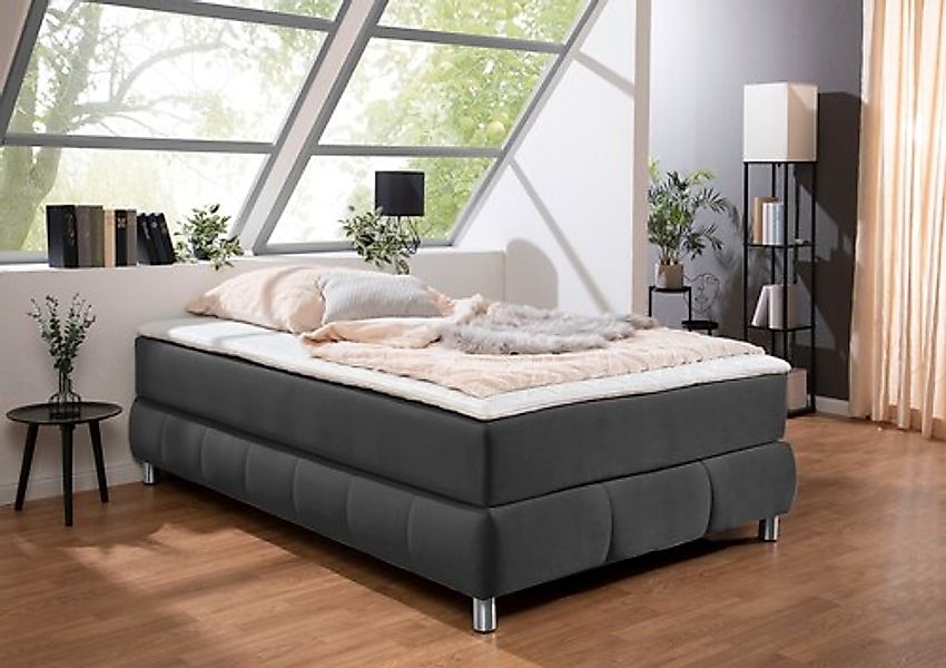 andas Boxspringbett »Salo«, Ohne Kopfteil, inkl. Topper, auch in Überlänge günstig online kaufen