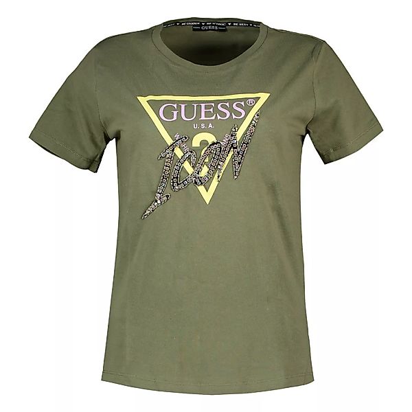 Guess Icon Kurzärmeliges T-shirt S Army Sage günstig online kaufen