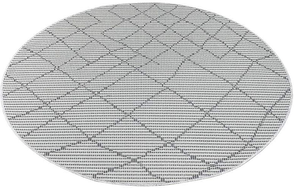 Carpet City Outdoorteppich "PALM3526" rund 5 mm Höhe Wetterfest & UV-bestän günstig online kaufen