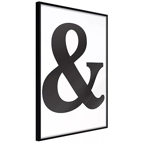 Poster - Ampersand (black) günstig online kaufen