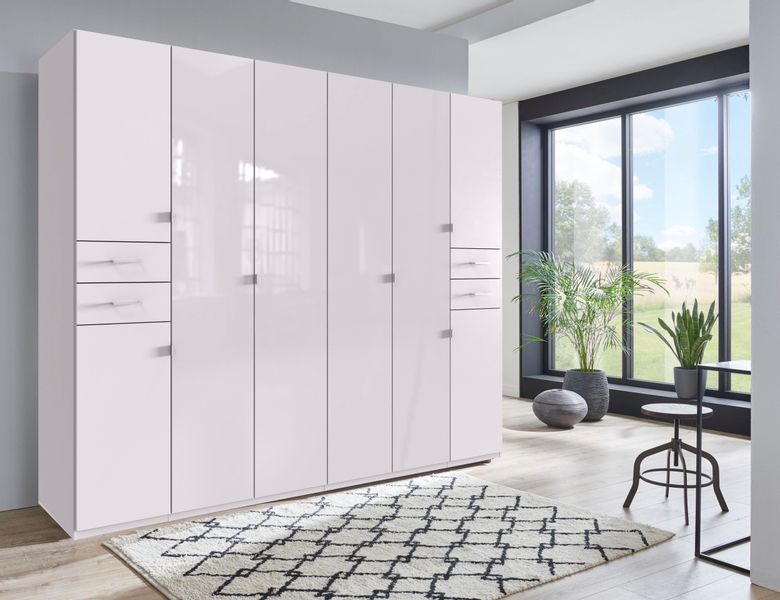 Wimex Drehtürenschrank "Danzig" mit Schubladen auf bequemer Höhe, mit Glast günstig online kaufen