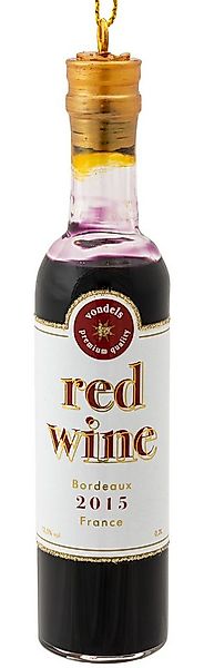 SIKORA Christbaumschmuck Rotwein Flasche besondere Weihnachtskugel Glas Anh günstig online kaufen