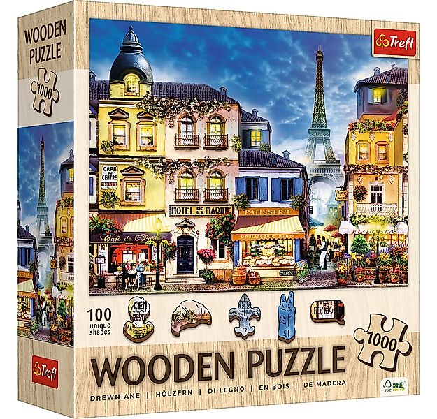 Trefl Puzzle Trefl, Wood Craft, Französische Allee, 1000 Teile Holzpuzzle, günstig online kaufen