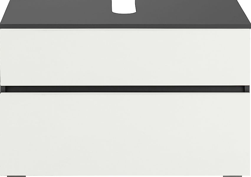 Home affaire Waschbeckenunterschrank "Wisla" Siphonausschnitt, Push-to-open günstig online kaufen