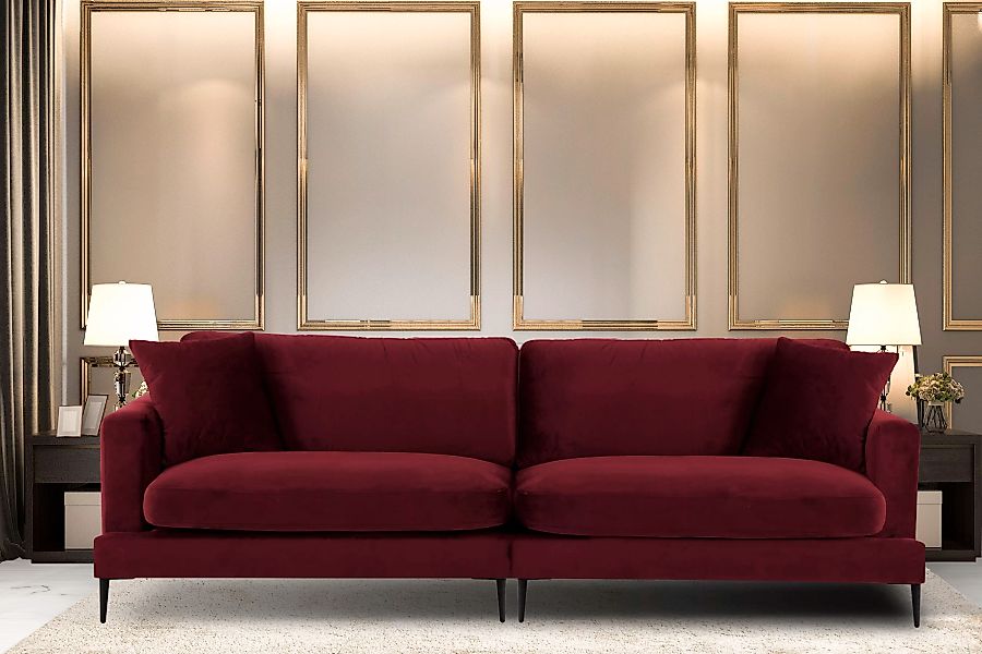 Leonique Big-Sofa "Cozy elegantes Designsofa, Maße B/T/H: 252/97/80 cm", mi günstig online kaufen