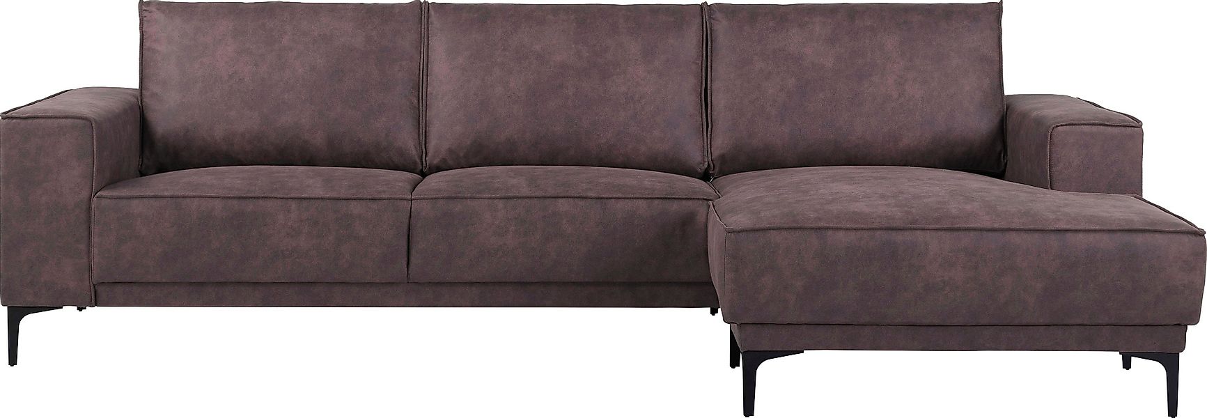 Places of Style Ecksofa "Polsterecke Oland, Struktur, Flachgewebe, Luxus-Mi günstig online kaufen
