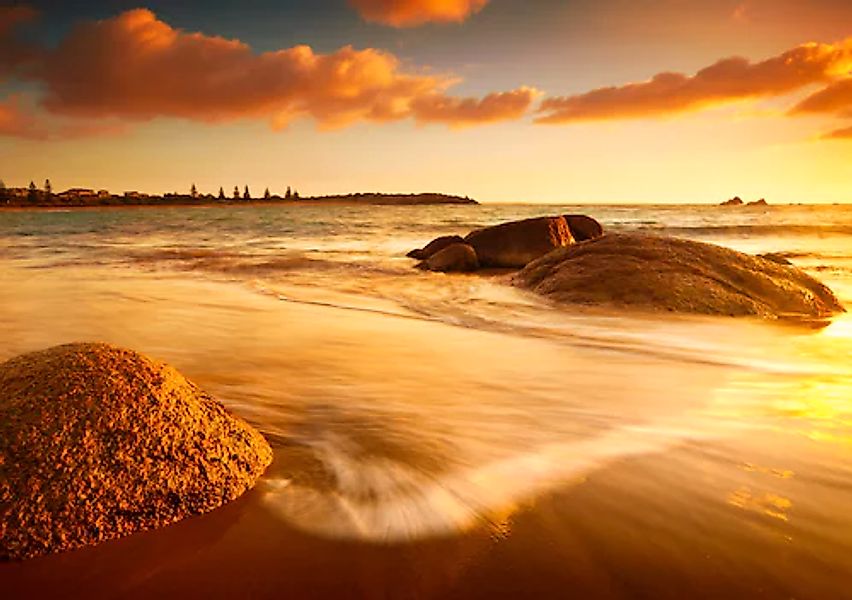 Papermoon Fototapete »Sun Tintes Beach« glatt günstig online kaufen