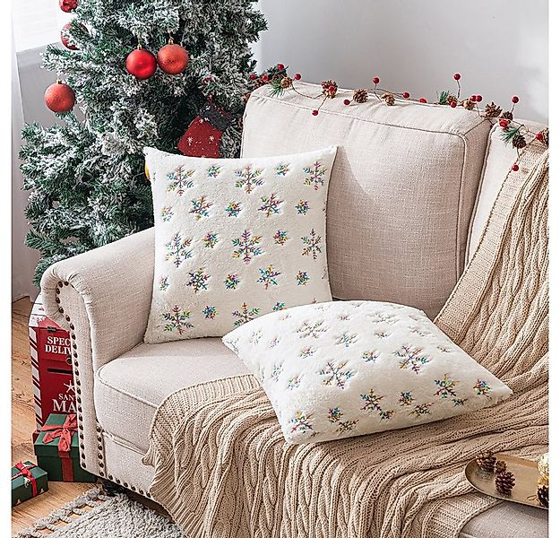 BTTO Kissenbezug Weihnachten Kissenhüllen 45X45cm, 1/2/4er Set Kissenbezüge günstig online kaufen