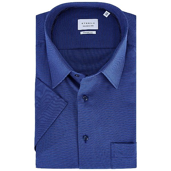 ETERNA Businesshemd, bügelfrei, kurzarm Farbe blau Größe: 52 günstig online kaufen