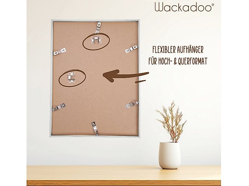 Wackadoo Living Einzelrahmen Bilderrahmen mit Glasscheibe für Einzelbilder günstig online kaufen