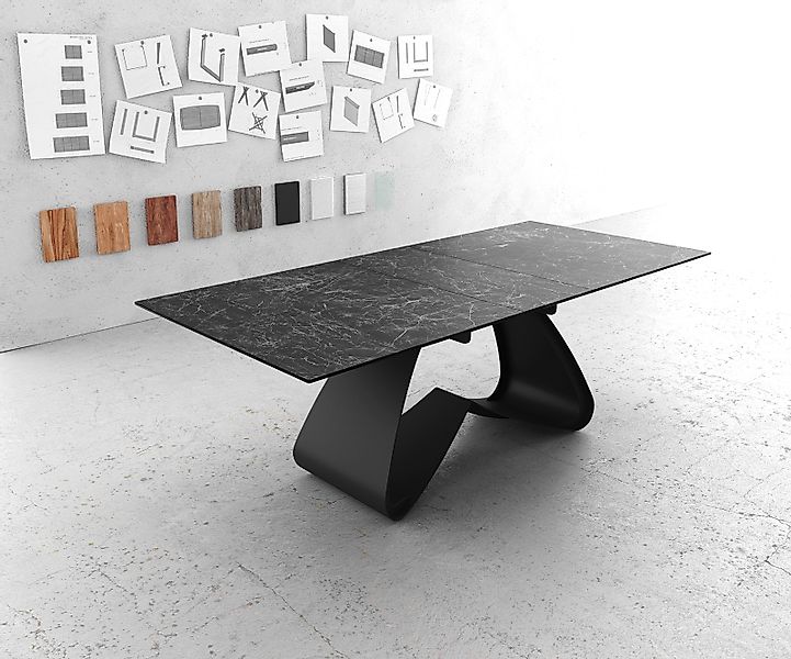 DELIFE Esstisch Edge, Keramik Laminam®Nero Greco günstig online kaufen