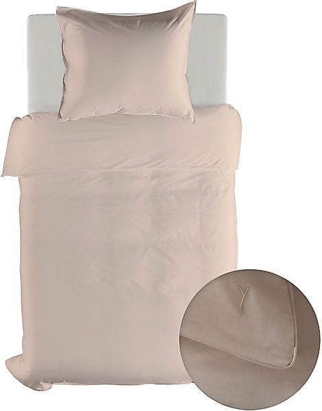 YELLOW Bettwäsche "Suite-Dubai" 2 Stk. Uni Design, 100% Baumwolle ab 135x20 günstig online kaufen