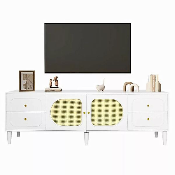 HAUSS SPOLE TV-Schrank 180x40x56.5 cm mit 4 Schubladen, 2 Türen für bis zu günstig online kaufen