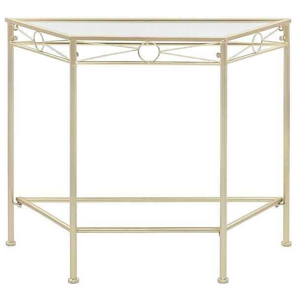 vidaXL Beistelltisch Vintage-Stil Metall 87x34x73 cm Gold günstig online kaufen