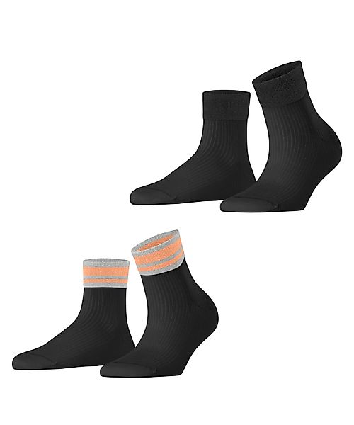 Esprit Kurzsocken Retro Glitter 2-Pack (2-Paar) günstig online kaufen
