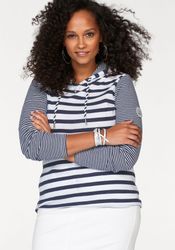 KangaROOS Kapuzenshirt Langarm, hüftbedeckend, elastische Rippware günstig online kaufen