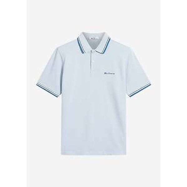 Ben Sherman  T-Shirts & Poloshirts Signature pique polo - ice blue günstig online kaufen