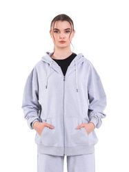 COMEOR Kapuzensweatjacke Damen Bequeme Baumwoll-Hoodie-Jacke Kapuzensweatsh günstig online kaufen