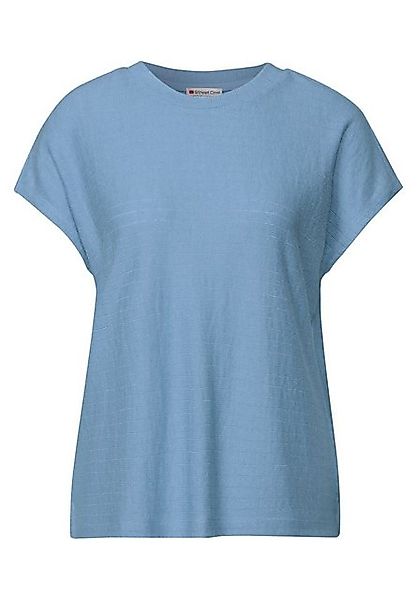 STREET ONE T-Shirt – Damenshirt mit Strukturstreifen günstig online kaufen
