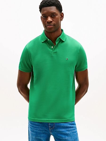 Tommy Hilfiger "1985 REGULAR POLO mit Kontraststreifen und Knopfleiste" uni günstig online kaufen