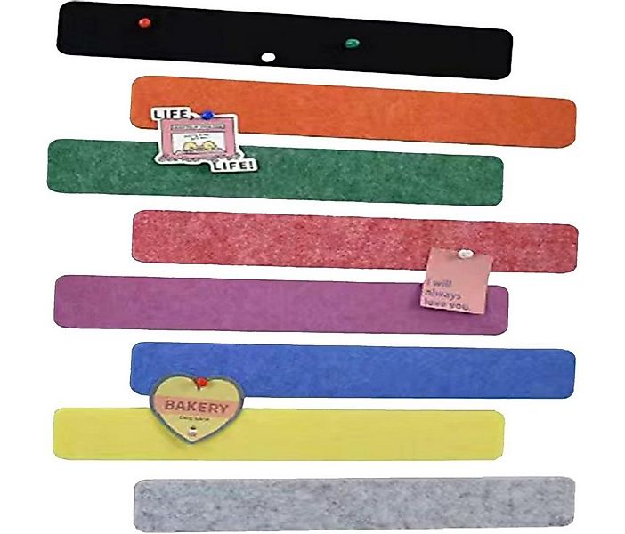 Coonoor Pinnwand 8 Stück Pinnwand Bar Streifen Korkplatte mit Pushpins günstig online kaufen
