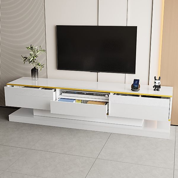 STILVORA Lowboard TV-Schrank mit 3 Schubladen&Fach,TV-Lowboard günstig online kaufen