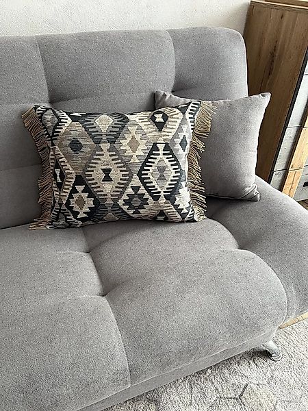 RoKo-Textilien Kissenbezug Kissenbezug »Kissenhülle mit Fransen 100% Polyes günstig online kaufen