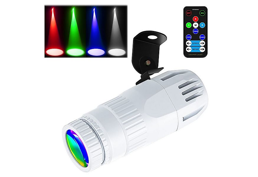 Rosnek LED Discolicht LED Partylicht RGB Strahler Bühnenlicht 4 Lichtfarben günstig online kaufen