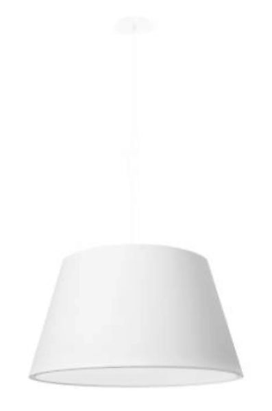 Hängeleuchte Weiß Stoff Ø 45 cm Modern konisch günstig online kaufen