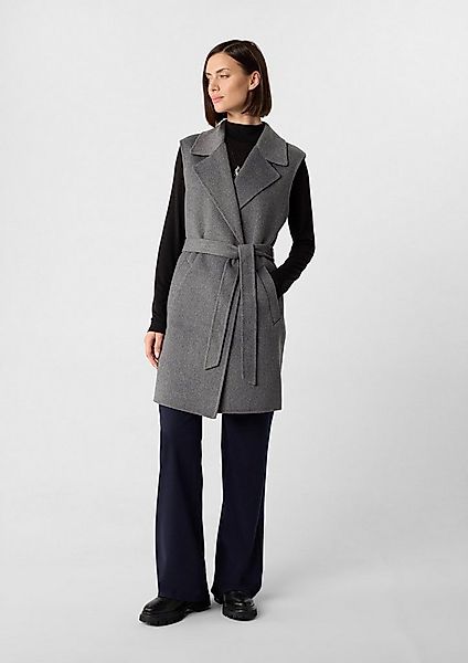 comma Outdoorjacke Outdoor-Weste Weste aus Wollmix mit Reverskragen günstig online kaufen