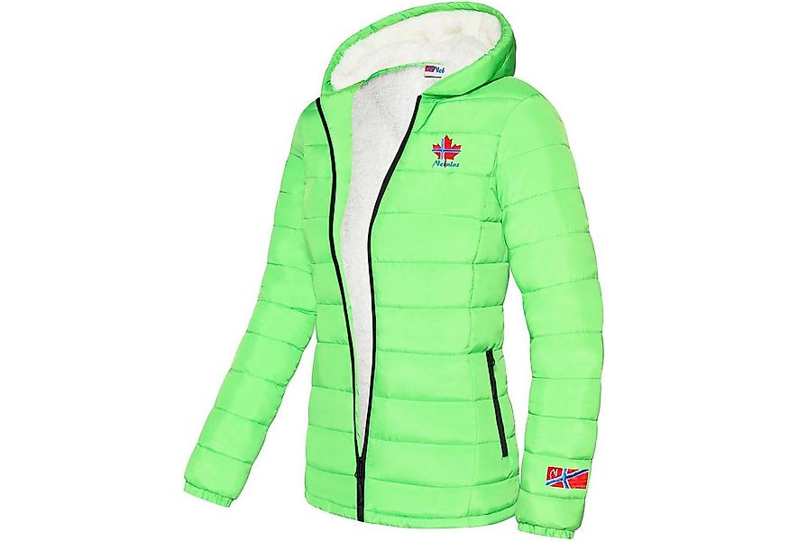 Nebulus Winterjacke GLOWFUR, P4836 - Damen, limettengrün, L/40 günstig online kaufen