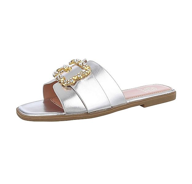 Ital-Design Damen Mules Freizeit Pantolette (86527059) Blockabsatz Pantolet günstig online kaufen