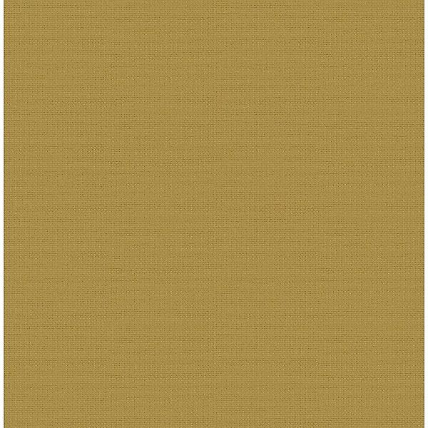 WOW Vliestapete Twill Uni Metallic 10 m x 52 cm Gelb FSC® günstig online kaufen