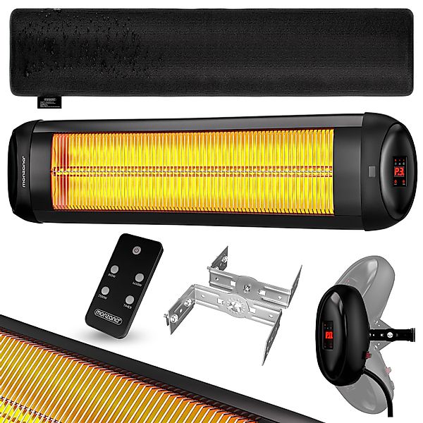 Heizstrahler MZH2501 Schwarz 2500W 90° verstellbar günstig online kaufen