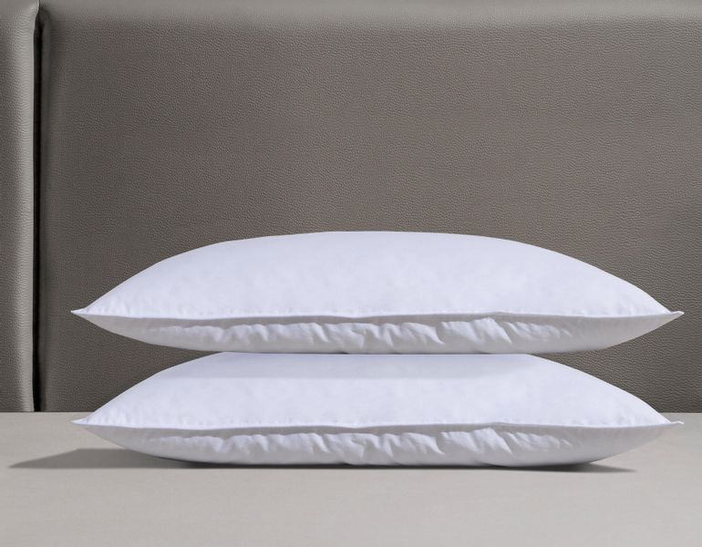 RIBECO Federkissen "Kopfkissen-Set Laram, Kissen mit Daunenanteil, in 40x80 günstig online kaufen