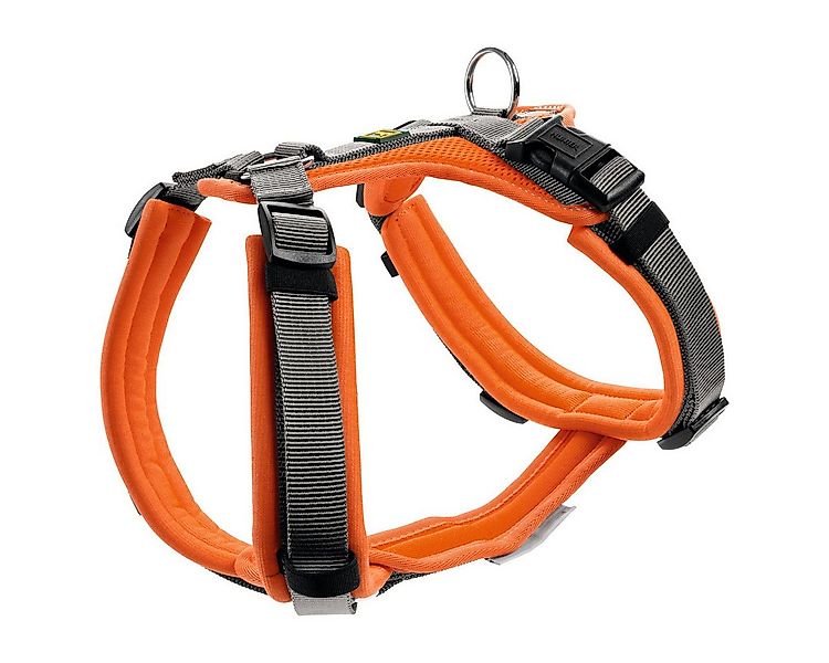 Hunter Tierbedarf Hunde-Geschirr Geschirr Maldon Up orange/grau günstig online kaufen