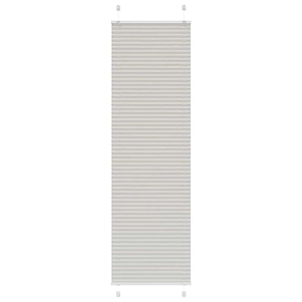 vidaXL Plissee Hellgrau 65x200 cm Stoffbreite 64,4 cm Polyester 4015357 günstig online kaufen