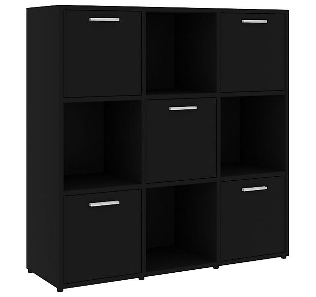 furnicato Bücherregal Schwarz 90x30x90 cm Holzwerkstoff, 1-tlg. günstig online kaufen