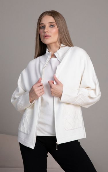 Passioni Strickjacke mit Reißverschluss, Stehkragen und günstig online kaufen