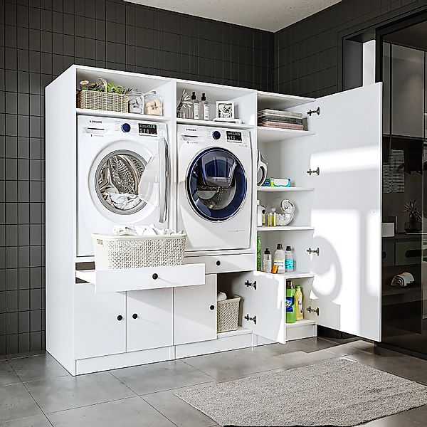 Roomart Waschmaschinenumbauschrank (Waschmaschinenschrank Trocknerschrank m günstig online kaufen