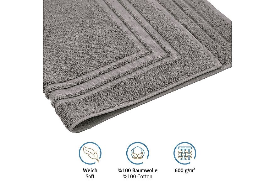 Komfortec Badematte Badvorleger aus 100% Baumwolle, Waschbar Duschmatte, Fr günstig online kaufen
