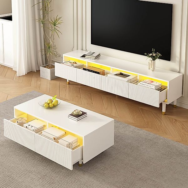 HAUSS SPOLE Couchtisch 178×35×45 cm TV-Ständer & günstig online kaufen