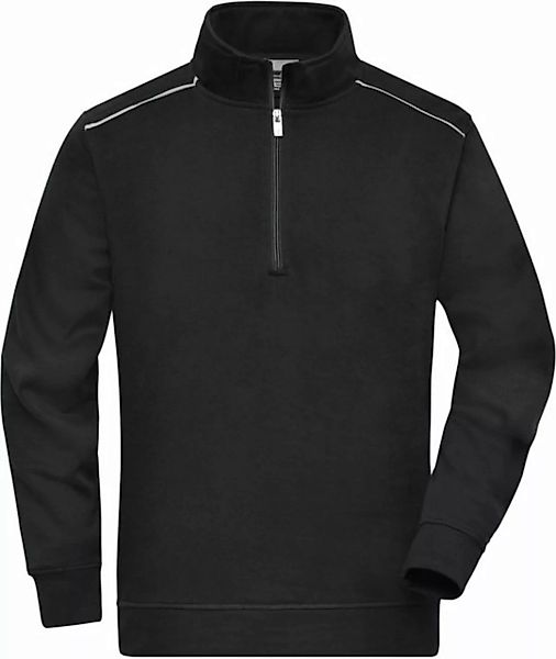 James & Nicholson Hoodie Workwear Halfzip Sweatshirt auch in großen Größen günstig online kaufen