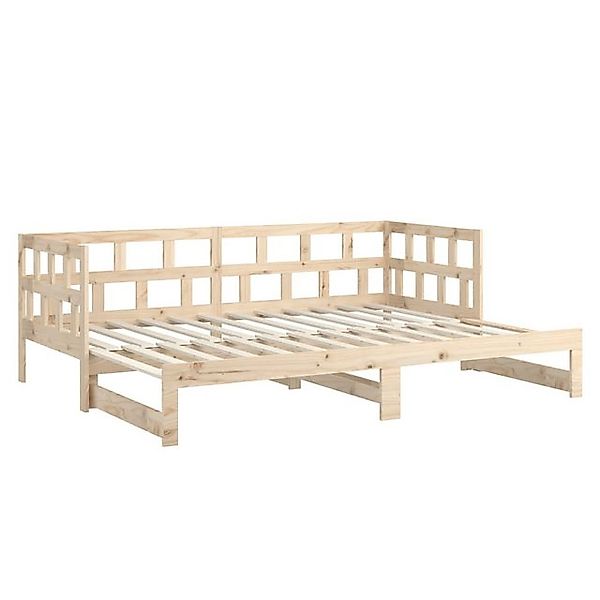 vidaXL Gästebett Tagesbett Gästebett Ausziehbar Massivholz Kiefer 2x90x200 günstig online kaufen