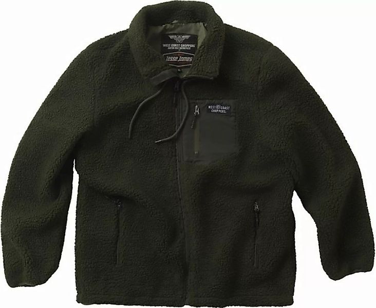 West Coast Choppers Kurzjacke Anvil Fleece Jacket - Olive Green günstig online kaufen