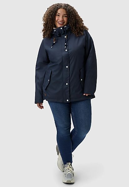Ragwear Regenjacke "Marge" mit Kapuze warm gefütterter Damen Winter Regenma günstig online kaufen